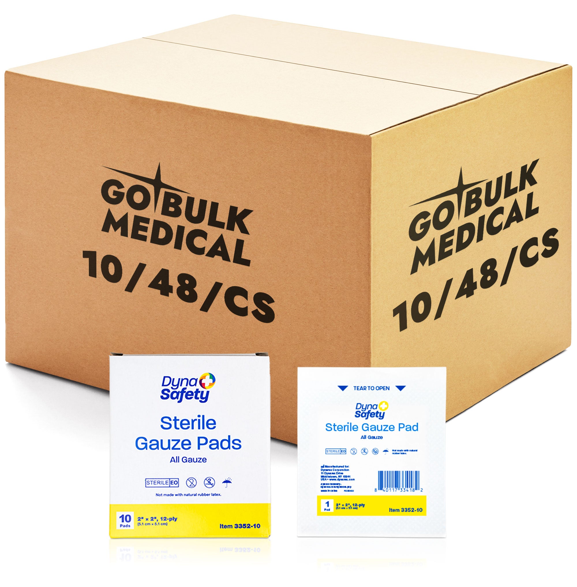 Dynarex Gauze Pad Sterile 1 s 2 X 2 12 Ply 100 Per Box Box Of Dynarex Gauze Pad Sterile 1 s 2 X 2 12 Ply 100 Per Box Box Of