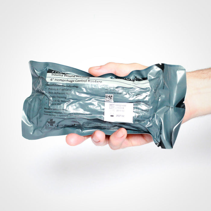 Persys Medical Emergency Bandage Next Gen, Black - Military (6")  (Case of 100)