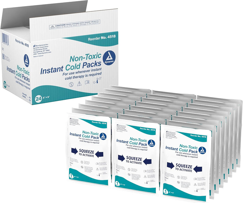 Dynarex Instant Cold Pack w/ Urea - Non-Toxic (24 Count)