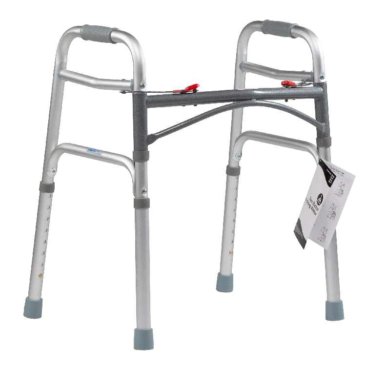 Dynarex Junior Two Button Folding Walker, 25" - 32", 1pc/bag