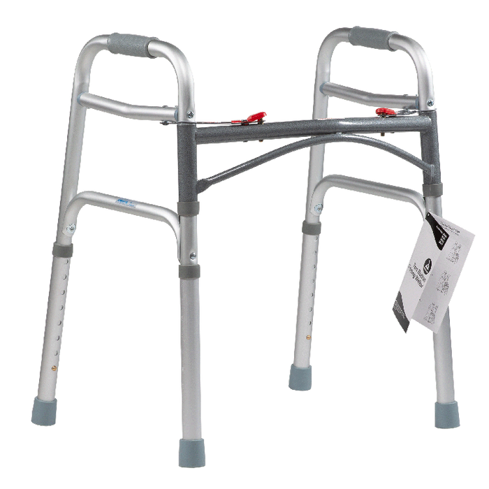 Dynarex Junior Two Button Folding Walker, 25" - 32"