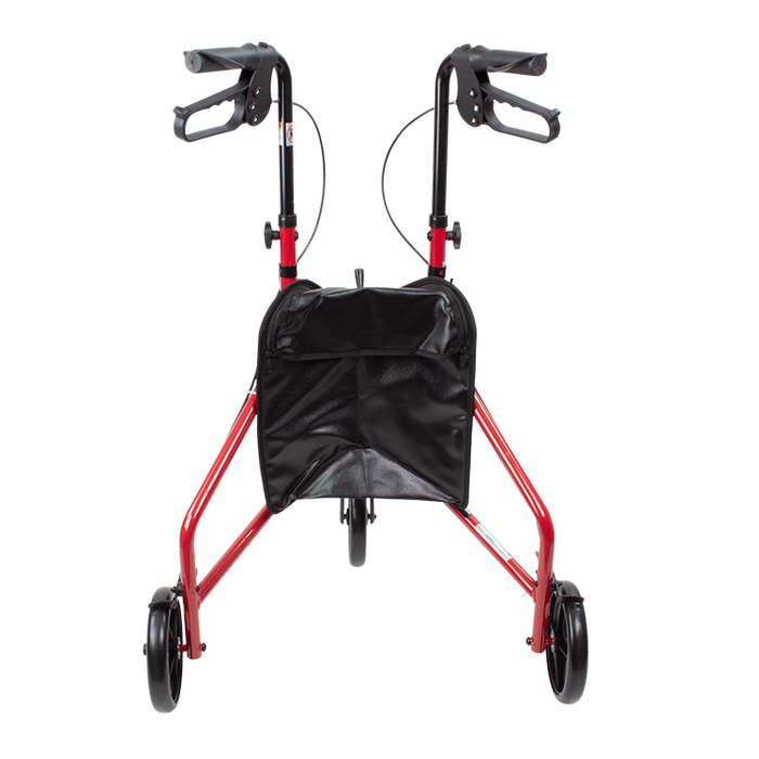 Dynarex DynaGo DynaGo Zoom - Aluminum Rollator w/ 3" Wheels, Red