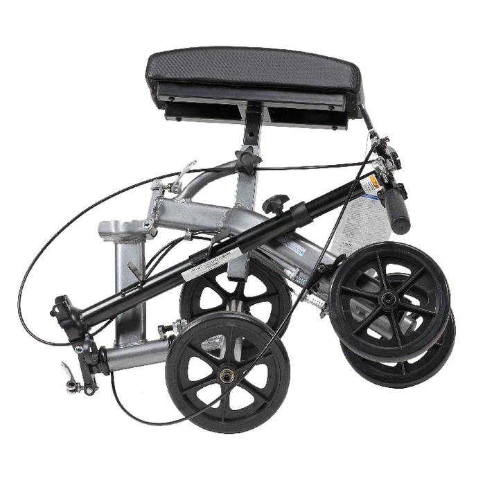 Dynarex Steerable Knee Walker with Basket - Hammer Tone