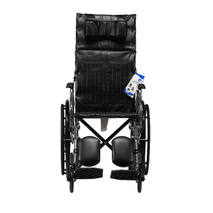 Dynaride Reclining Wheelchair - 18" x 16" w/ Detach Desk Arm, Silver Vein, 1pc/cs