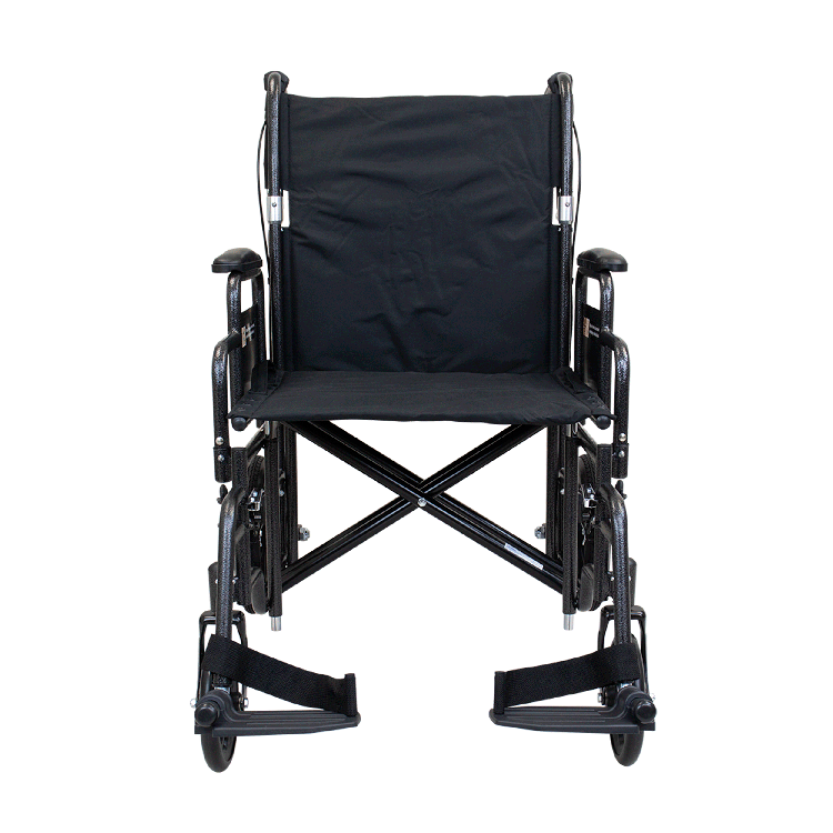 Bari+Max Bariatric Transport Wheelchair - 22" x 16", Silver Vein, 1pc/cs