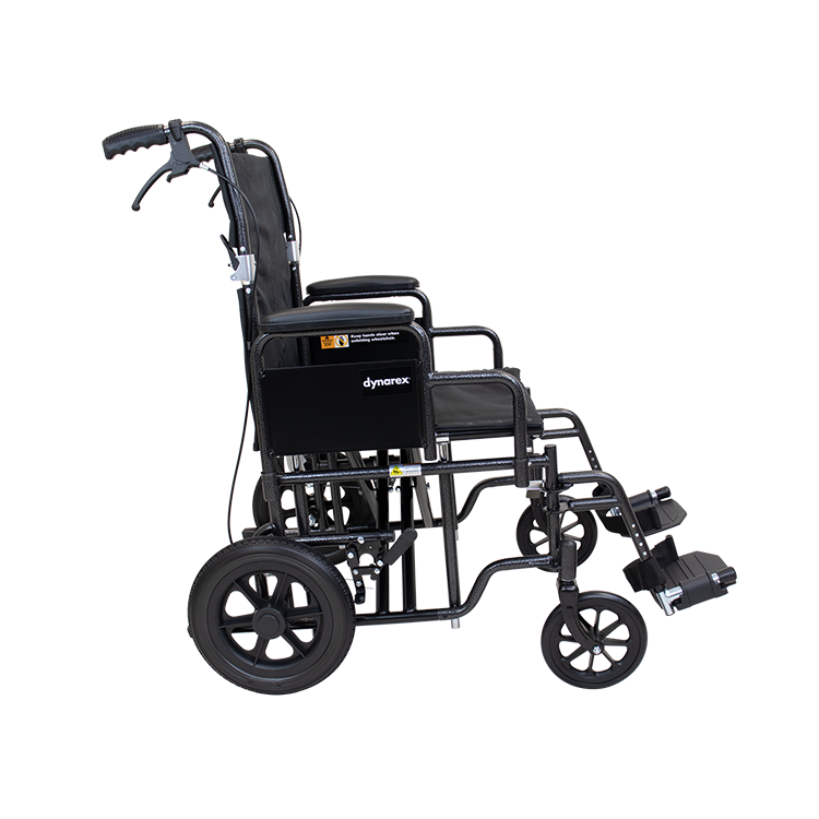 Bari+Max Bariatric Transport Wheelchair - 22" x 16", Silver Vein, 1pc/cs