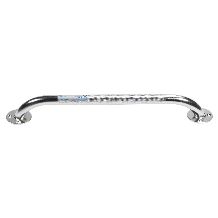 Dynarex Chrome Knurled Grab Bar, 18", Chrome, 1pc/bx,3bx/cs