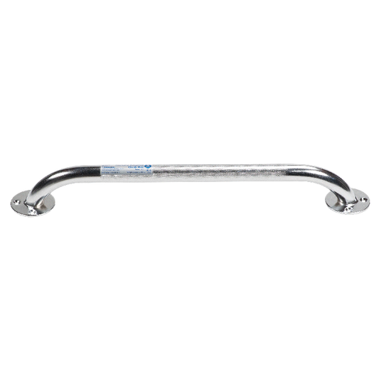 Dynarex Chrome Knurled Grab Bar, 18", Chrome, 1pc/bx