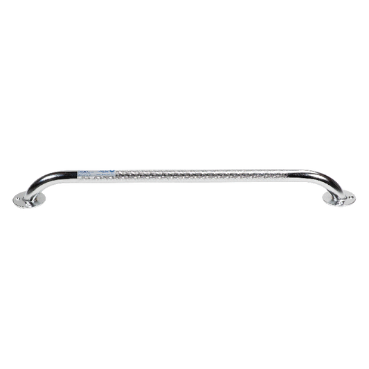 Dynarex Chrome Knurled Grab Bar, 24", Chrome, 1pc/bx