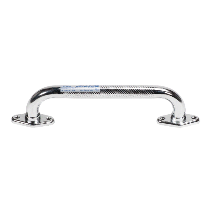 Dynarex Rotating Flange Knurled Grab Bar, Silver, 1pc/bx,3bx/cs