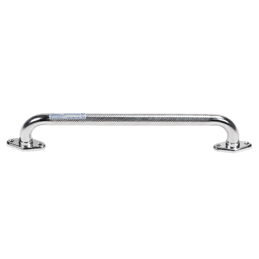 Dynarex Rotating Flange Knurled Grab Bar, 18", Silver, 1pc/bx