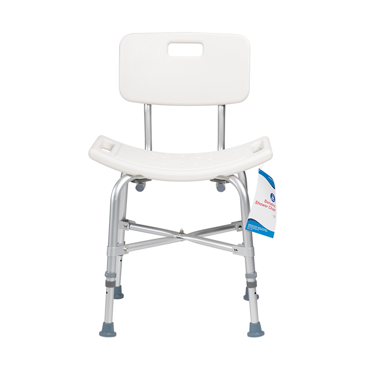 Bari+Max Bariatric Shower Chair w/ Back, White, 1pc/bx,4bx/cs