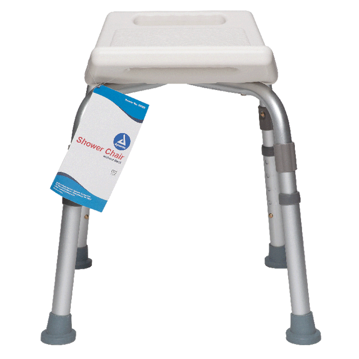 Dynarex Shower Chair w/out Back, White