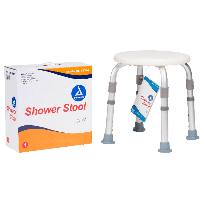 Dynarex Shower Stool, White