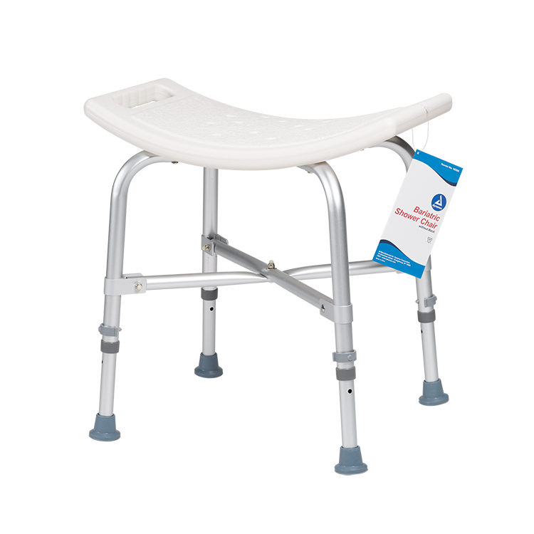 Bari+Max Bariatric Shower Chair w/out Back, White, 1pc/bx,4bx/cs