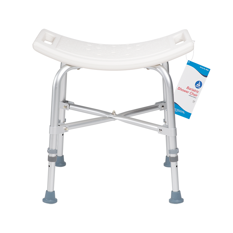 Bari+Max Bariatric Shower Chair w/out Back, White, 1pc/bx,4bx/cs