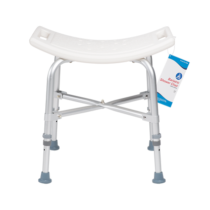 Bari+Max Bariatric Shower Chair w/out Back, White, 1pc/bx,4bx/cs