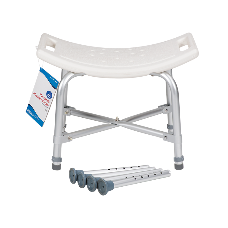 Bari+Max Bariatric Shower Chair w/out Back, White, 1pc/bx,4bx/cs