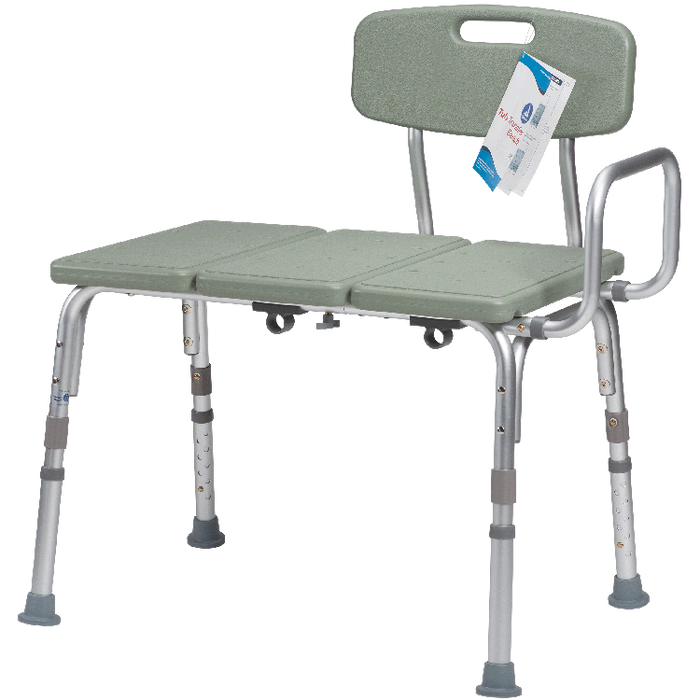 Dynarex Tub Transfer Bench, Gray, 1pc/bx,4bx/cs