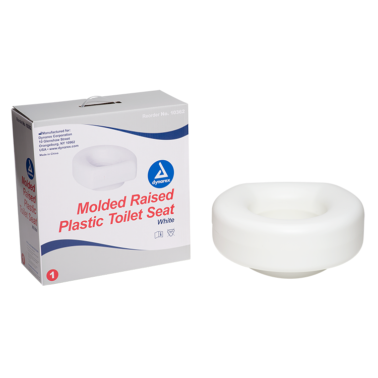 Molded Raised Plastic Toilet Seat