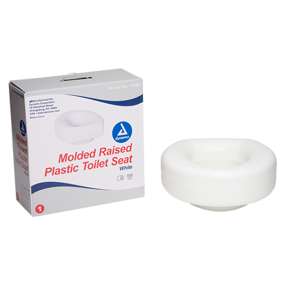 Molded Raised Plastic Toilet Seat