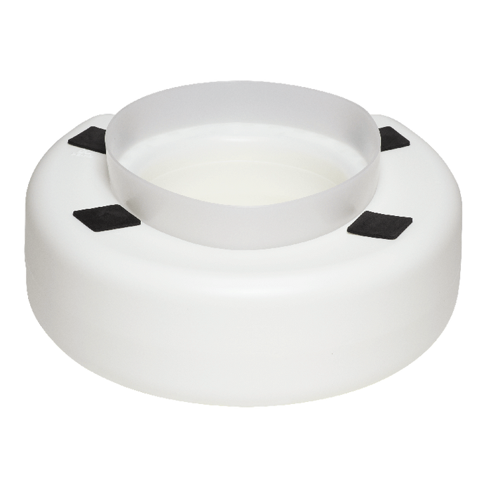 Dynarex Molded Raised Plastic Toilet Seat, White