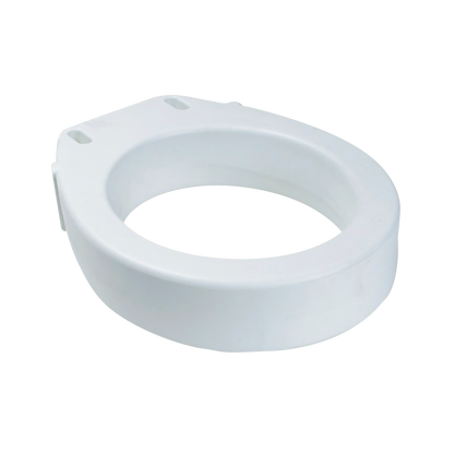 Dynarex Elongated Raised Toilet Seat w/out Arms, White, 1pc/bx, 3bx/cs