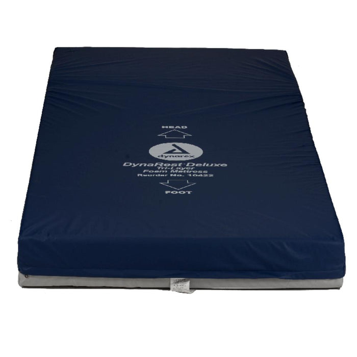 Dynarex DynaRest Deluxe Tri-Layer Foam Mattress, 84" x36" x 6", 1 Piece