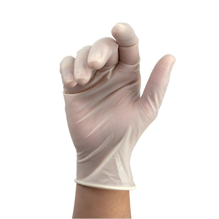 Dynarex Powder-Free Plus Latex Exam Gloves, PolyLined - Small, 100ea/bx, 10bxs/cs (1000 Count)