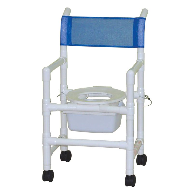 Folding Shower Chair with Slide Out Commode Pail