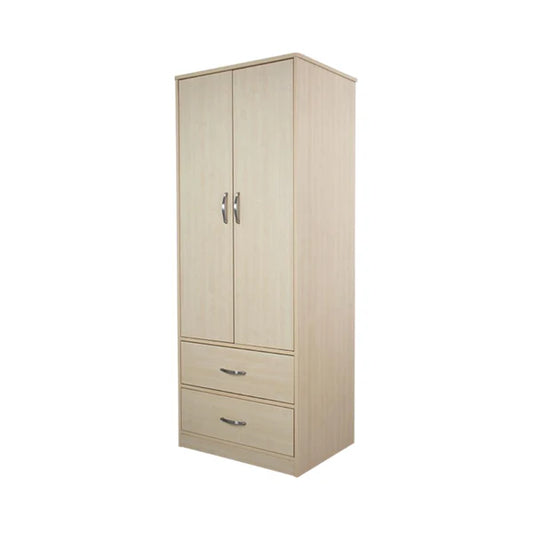 Dynarex Two Door / Two Drawer Wardrobe, 1 Piece