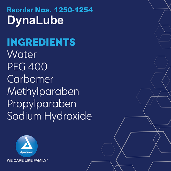 Dynarex DynaLube Lubricating Jelly - Sterile, 5 g Packet, 12/72/cs