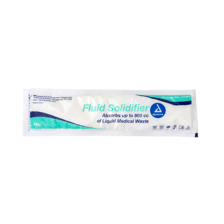 Dynarex Fluid Solidifier, 28 g Pouch, 200pc/cs