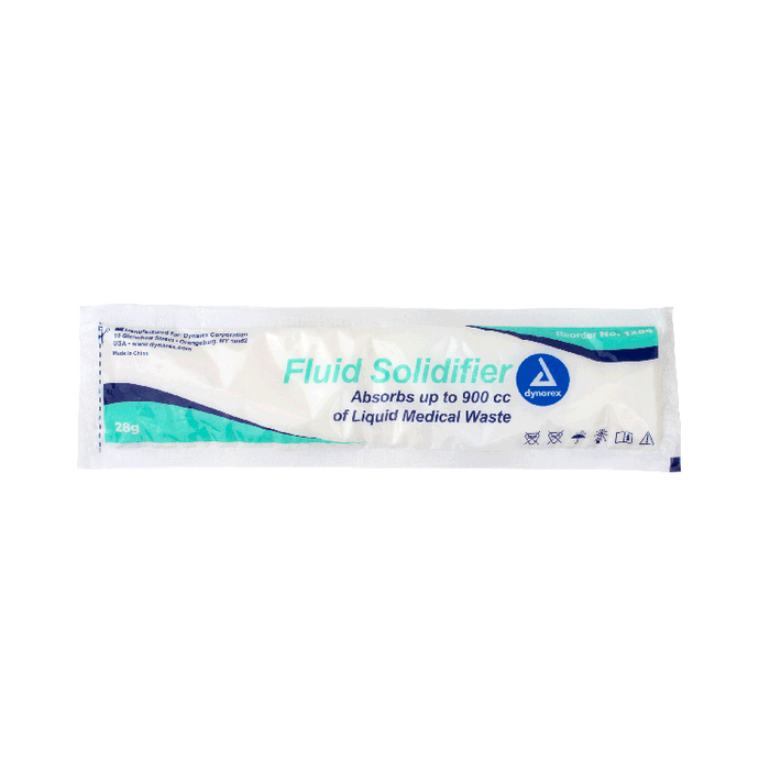 Dynarex Fluid Solidifier, 28 g Pouch, 200pc/cs