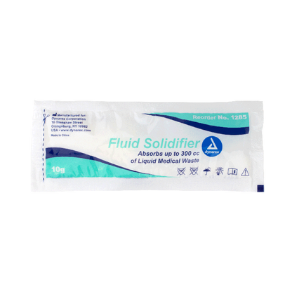 Dynarex Fluid Solidifier, 10 g Pouch, 200pc/cs