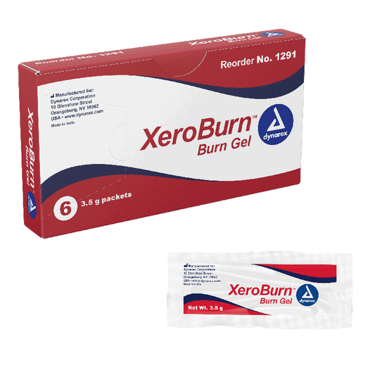 Dynarex XeroBurn Burn Gel, 3.5 g Packet, 100/6/cs