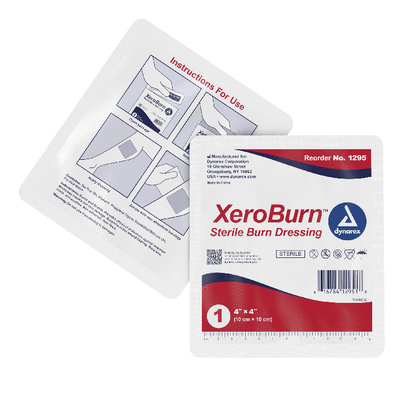 Dynarex XeroBurn Sterile Burn Dressing, 4" x 4", 4/15/cs