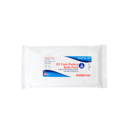 DynaCare EZ Care Patient Bath Packs, 8" x 8", 24/8/cs