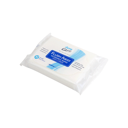 DynaCare Flushable Wipes - Junior, 5" x 8" Soft Pack, 12/42/cs