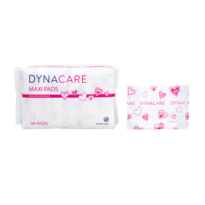 Dynacare Maxi Pads Ultra Thin with Wings, 2/48/cs