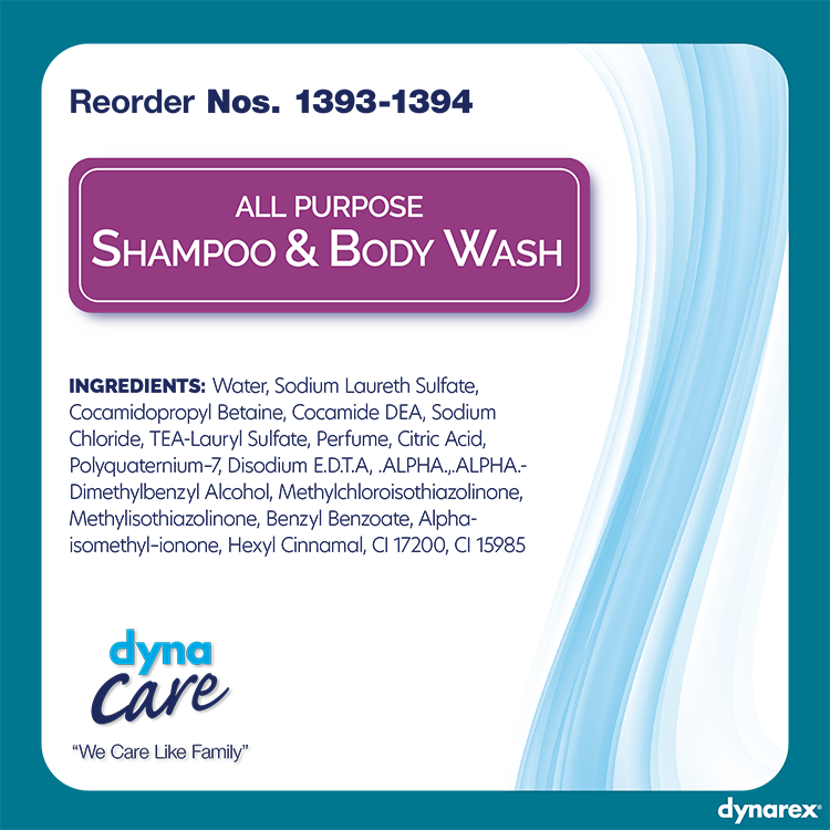 DynaCare All Purpose Shampoo and Body Wash, 8 oz., 48/cs