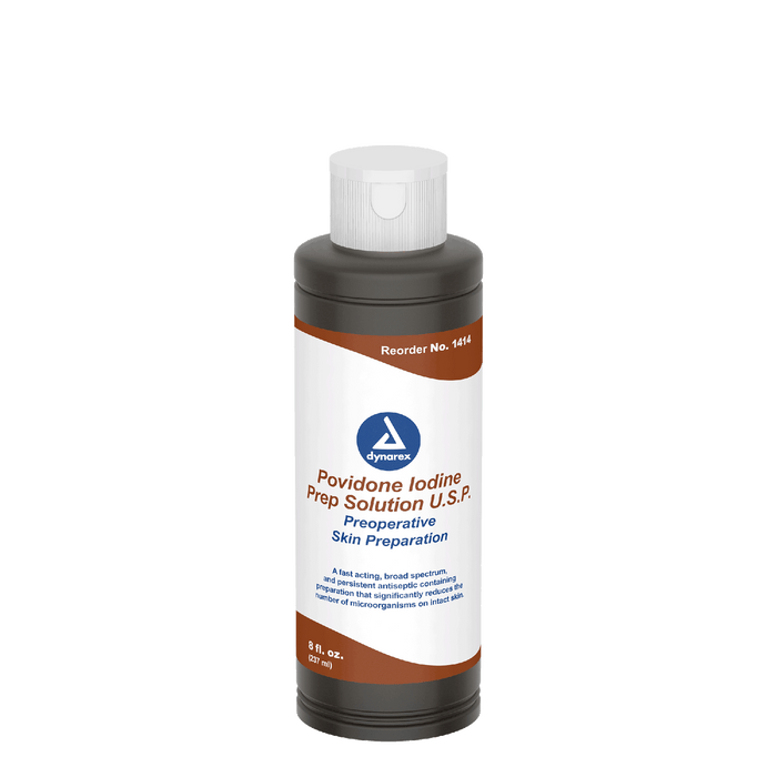 Dynarex Povidone Iodine Prep Solution Bottle