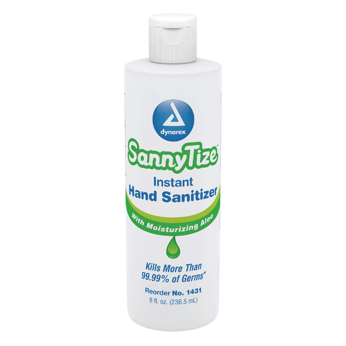 Dynarex SannyTize Instant Hand Sanitizer, 8 oz. Round Bottle, 48/cs