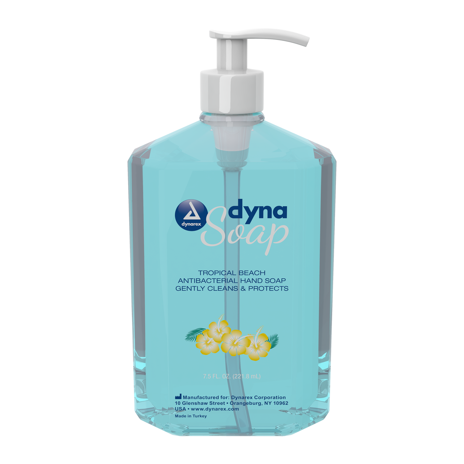 Dynarex Antibacterial Soap, 7.5 oz. Pump Bottle, 24bot/case (24 Count)