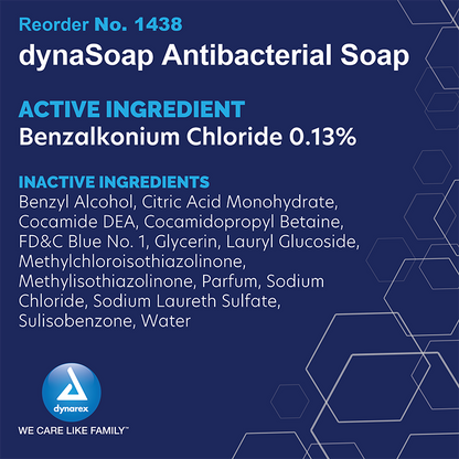 Dynarex Antibacterial Soap, 7.5 oz. Pump, 24/cs