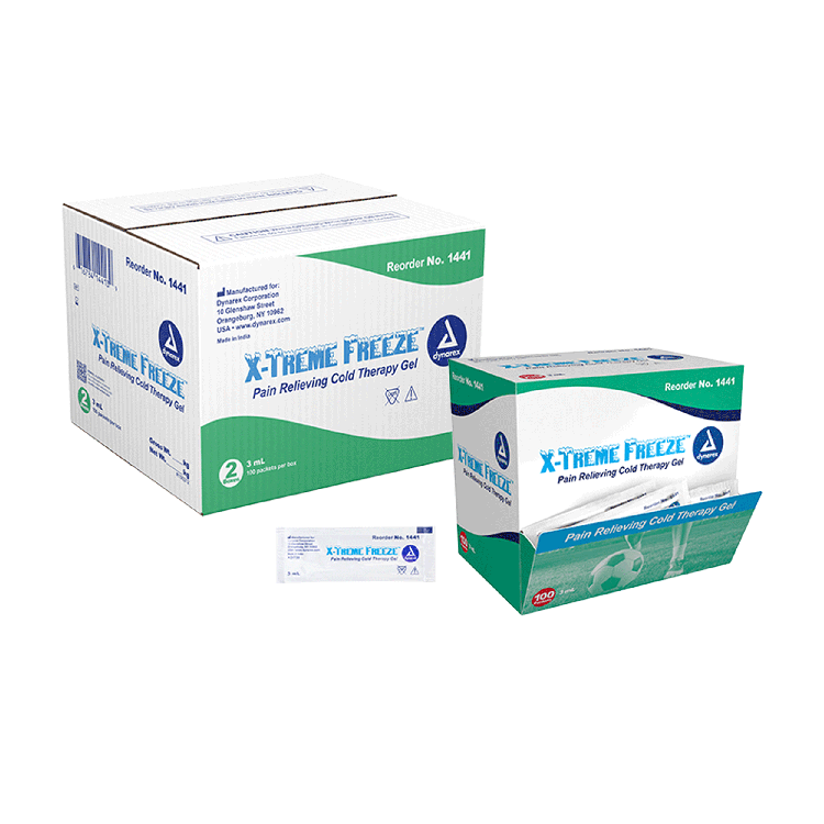 Dynarex X-Treme Freeze, 3 mL Packet, 100ea/bx, 2bxs/case (200 Count)