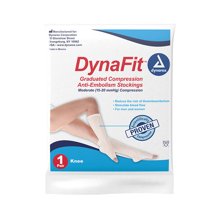 DynaFit DynaFit Compression Stockings - Knee, Medium, 5/12/cs