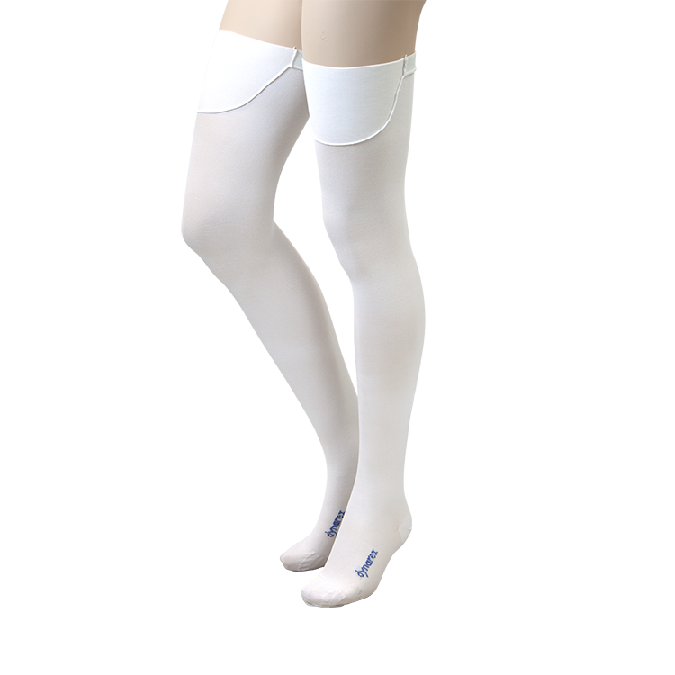 Dynarex DynaFit Compression Stockings - Thigh, Medium, 12pairs/bx, 5bxs/case (60 Pairs)