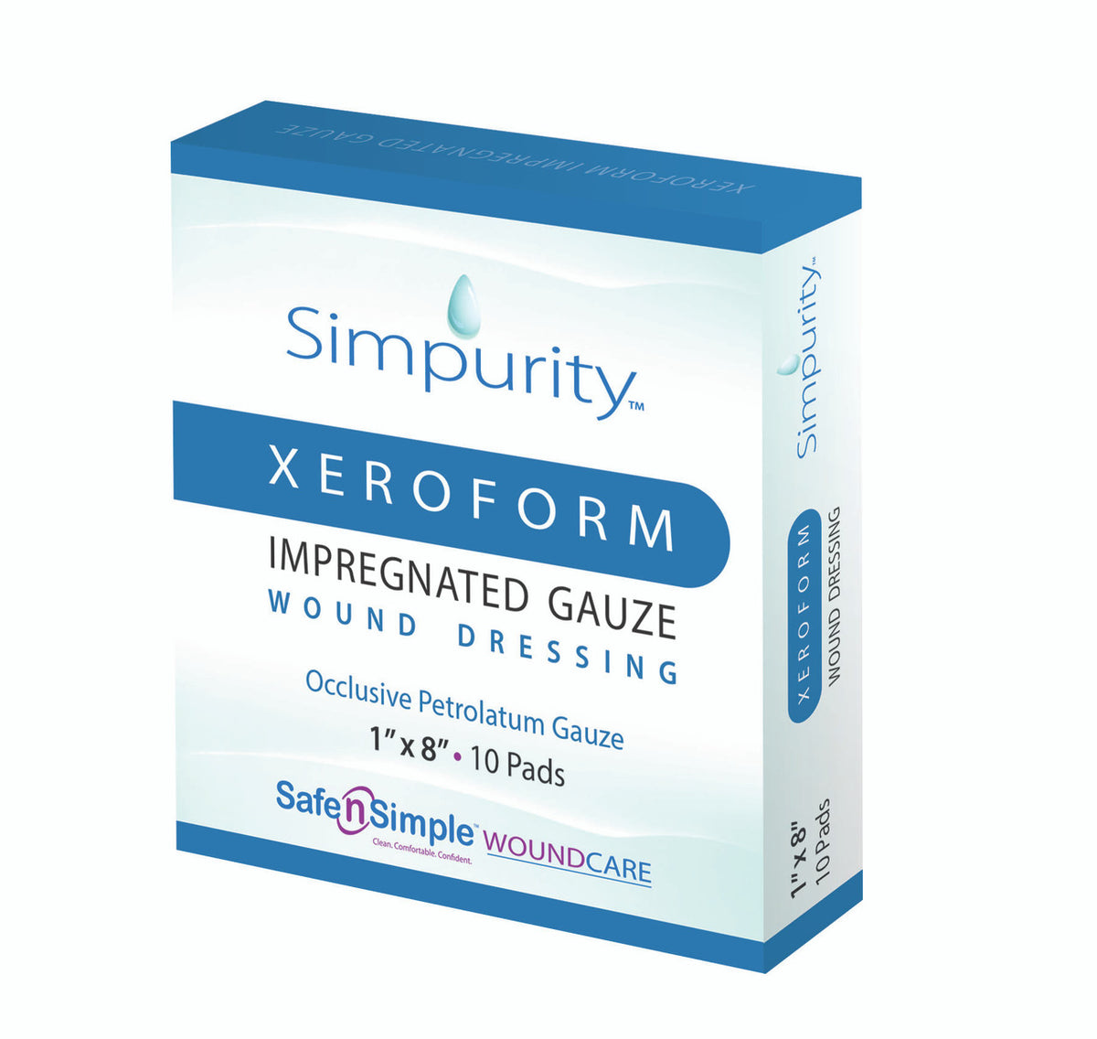 Safe N Simple Simpurity Xeroform Petrolatum Impregnated Gauze Wound Dr ...