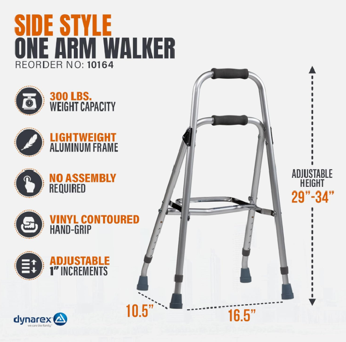Dynarex Side Style One Arm Walker